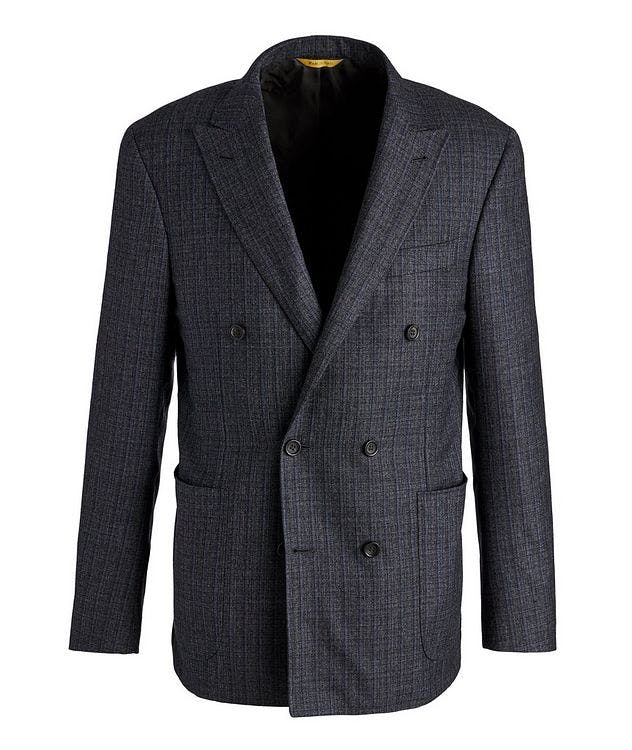 Kei Wool Check Double-Breasted Suit picture 1