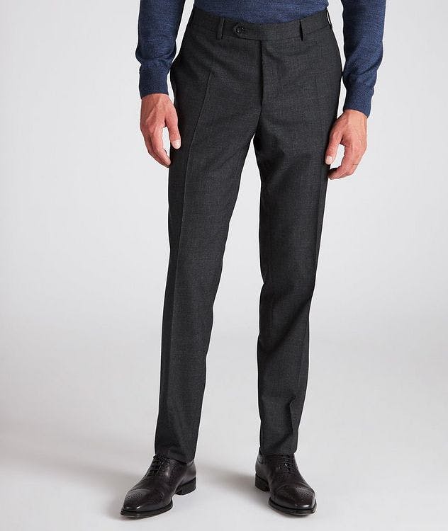 Kei Stretch-Flannel Wool Dress Pants picture 2
