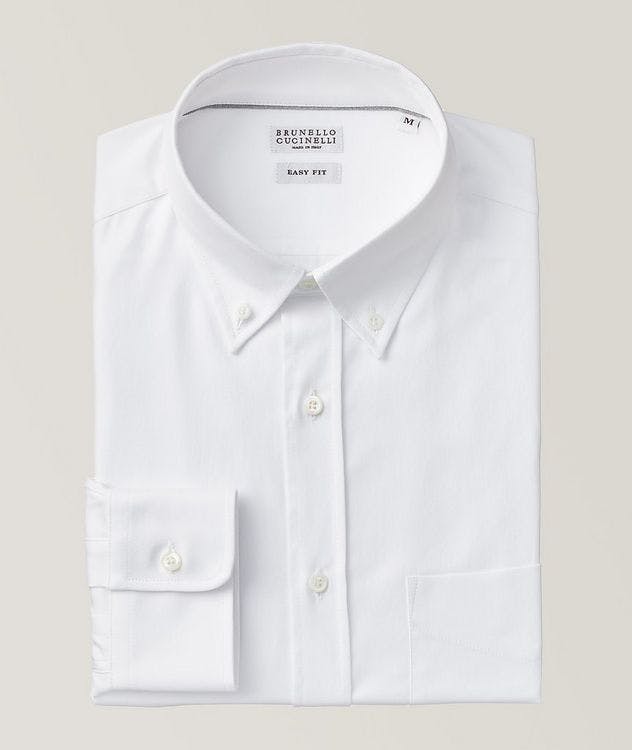 Twill Cotton Button-Down Shirt picture 1