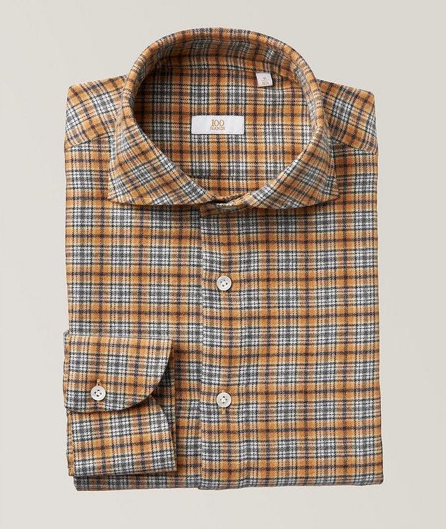 Gold Line Handmade Flannel Checked Sports Shirt picture 1