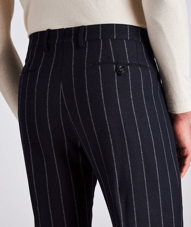 Morello Pleated Stripped Wool Pants picture 5