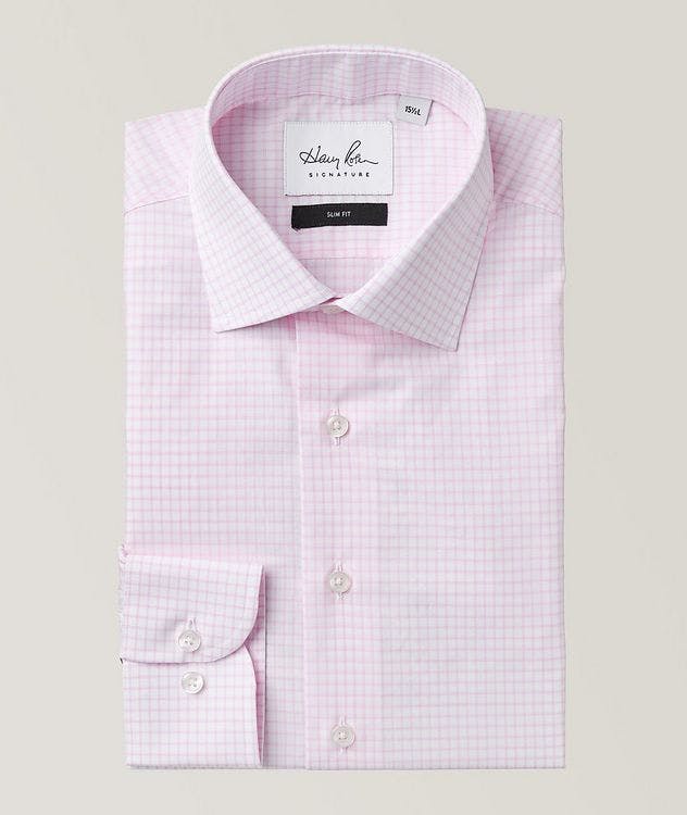Slim Fit Checked Cotton Dress Shirt picture 1