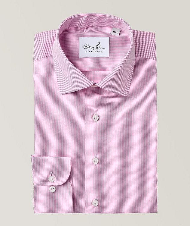 Contemporary Fit Gingham-Printed Cotton Dress Shirt picture 1