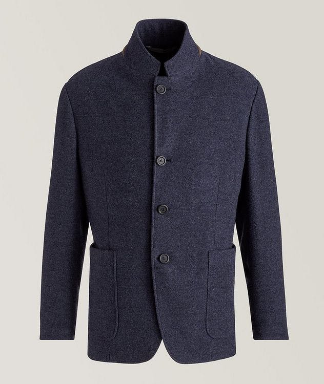 Wool-Cashmere Stand Collar Jacket picture 1