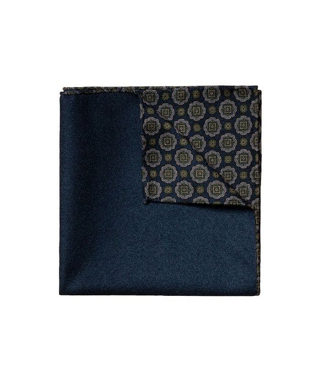 Double-Sided Paisley Wool Pocket Square picture 1