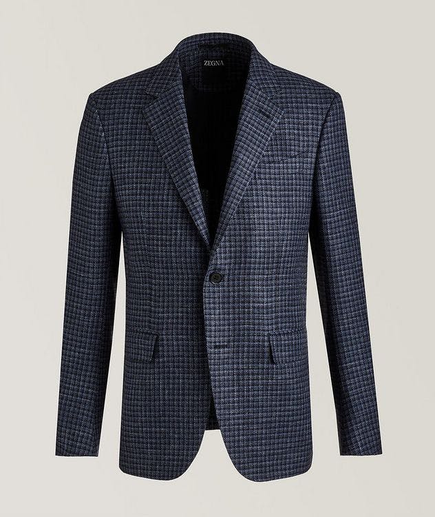 Drop 8 Check Wool-Silk-Linen Sports Jacket picture 1