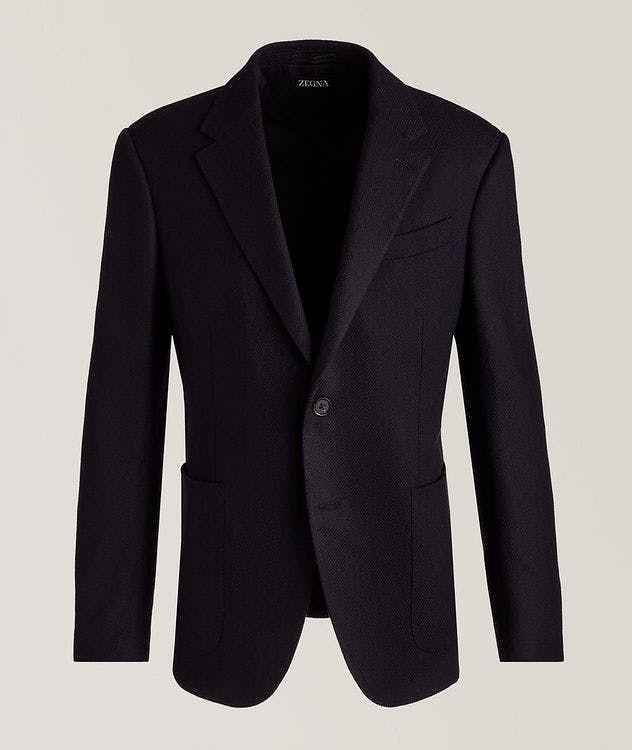 Drop 8 Cashmere-Silk-Wool Herringbone Sports Jacket picture 1