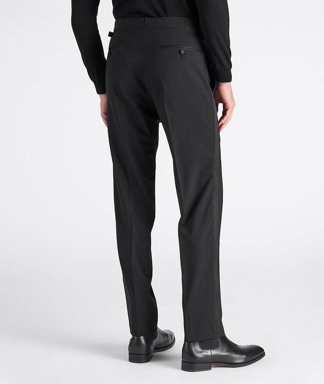 Slim Fit Stretch-Wool Tuxedo Pants picture 4