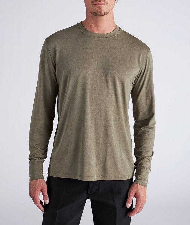 Long Sleeve Jersey Lyocell-Cotton T-Shirt picture 2