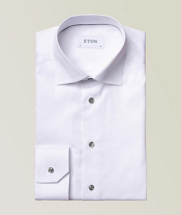 Slim Fit Twill Cotton Shirt picture 1