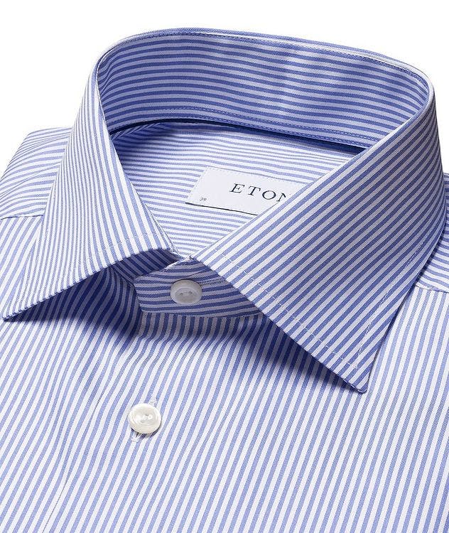 Slim Fit Striped Cotton Twill Shirt picture 5