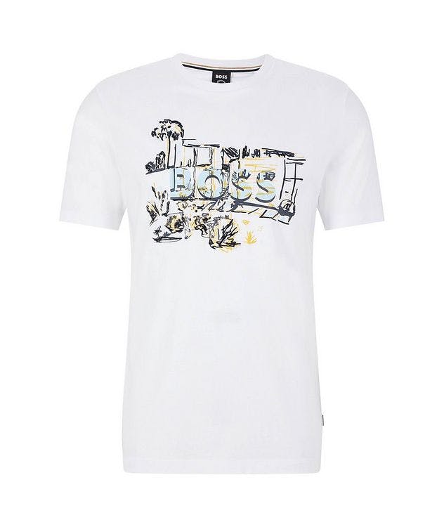 Hand-Drawn Artwork Cotton-Jersey T-Shirt picture 1