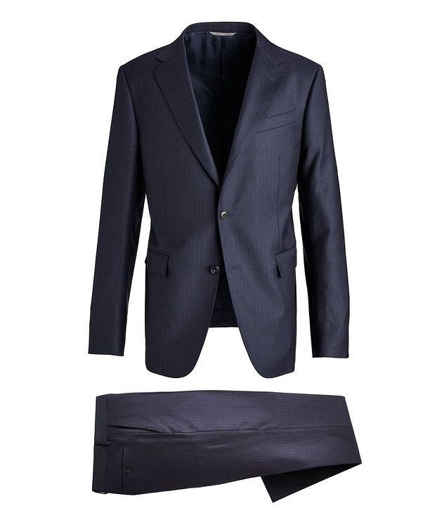 Black Edition Stretch-Wool Chalk Stripe Suit  picture 1