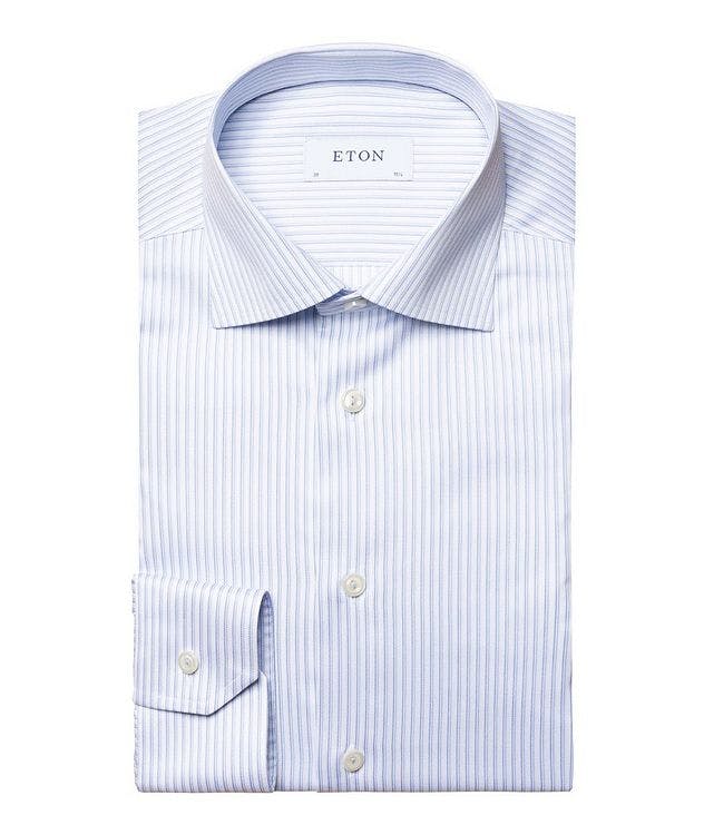 Contemporary Fit Striped Fine Twill Dress Shirt picture 1