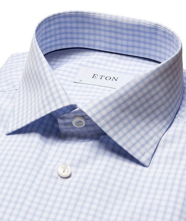 Contemporary Fit Checked Poplin Dress Shirt picture 3