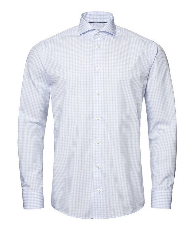 Slim Fit Checked Cotton Poplin Dress Shirt picture 2