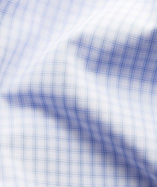 Slim Fit Checked Cotton Poplin Dress Shirt picture 4