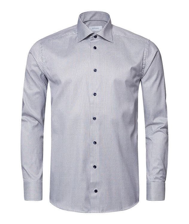 Slim-Fit Gingham Printed Dress Shirt picture 2