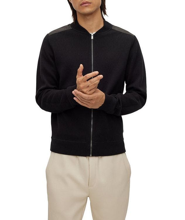 Landrez Reversible Cotton-Wool Full-Zip Sweater picture 2