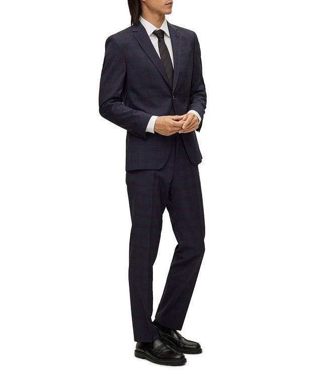 Slim-Fit Checked Virgin Wool Suit picture 7