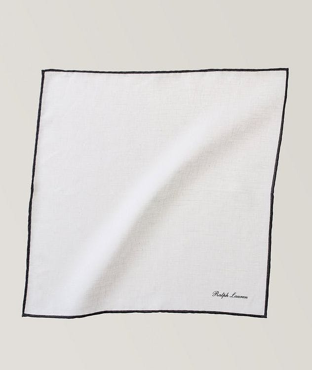 Tipped Linen Pocket Square picture 1