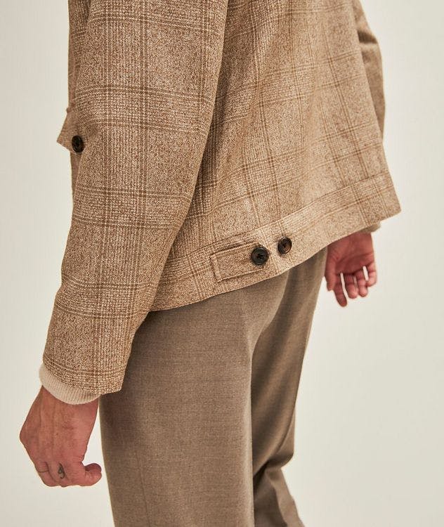 Check Wool Bomber Jacket  picture 5