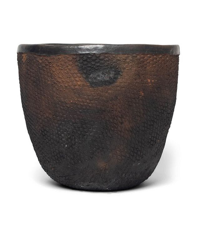 Earthenware Cylindrical Vessel Medium picture 1