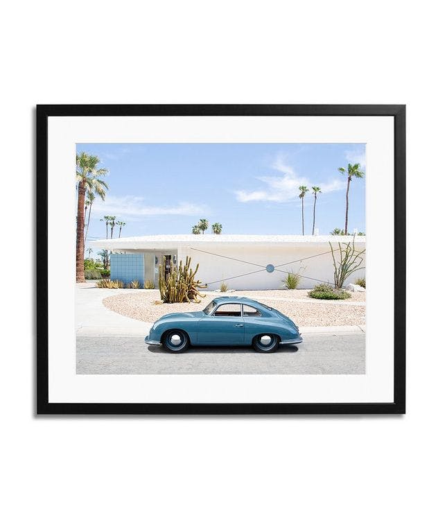 Porsche 365 In Palm Springs Framed Print picture 1