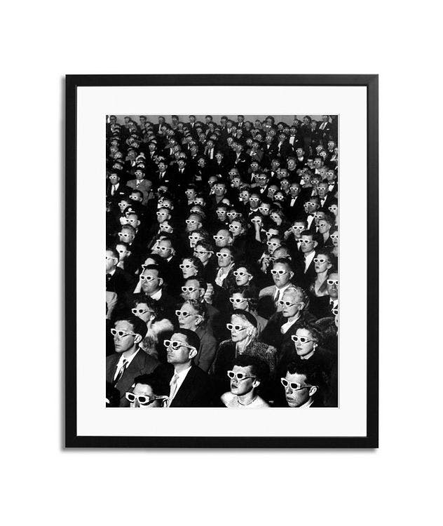 3-D Film Audience, 1952 Framed Print picture 1