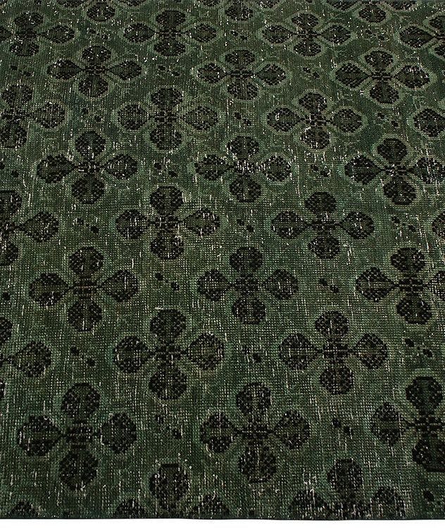 Vintage Green and Black Wool Runner 19925 picture 4
