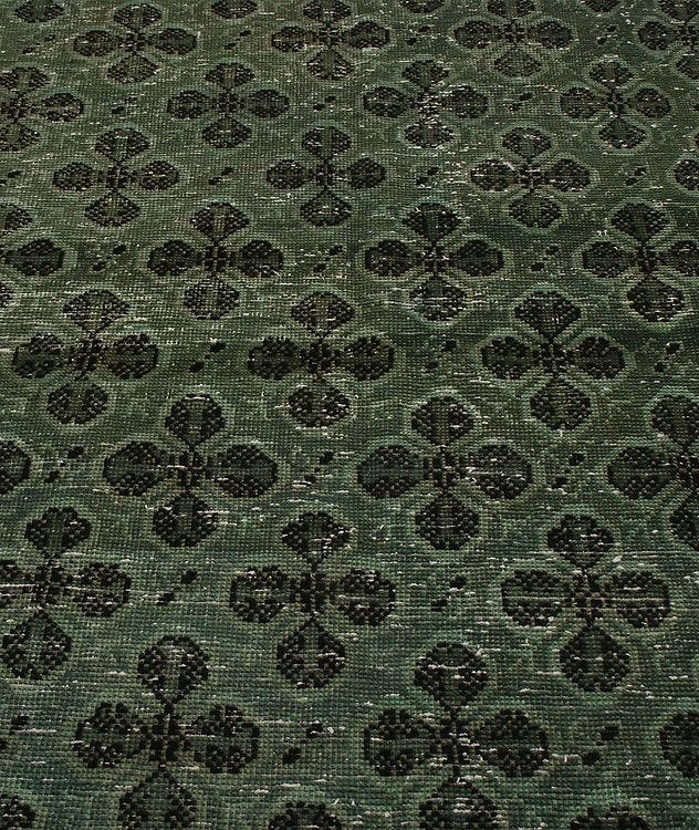 Vintage Green and Black Wool Runner 19925 picture 6