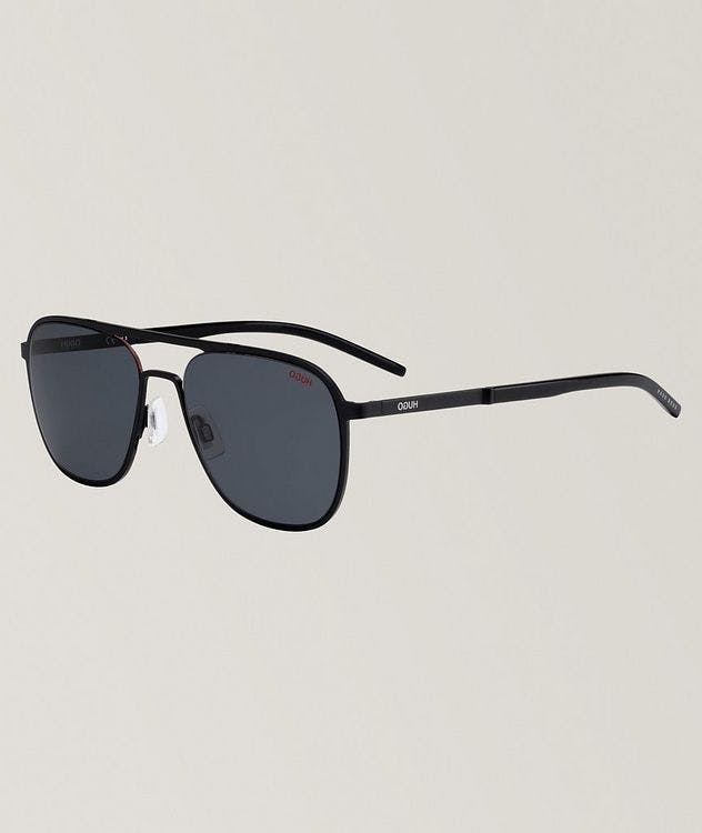 Hugo Matt Black Sunglasses With Grey Lenses  picture 2