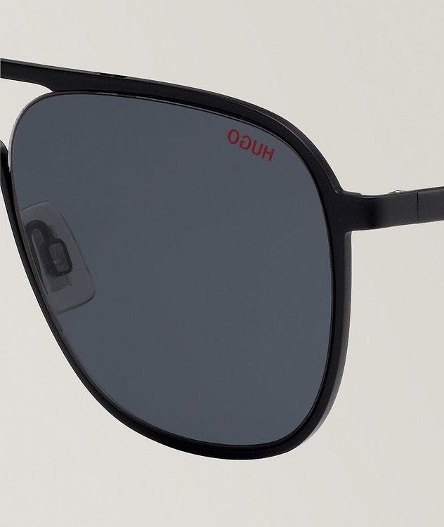 Hugo Matt Black Sunglasses With Grey Lenses  picture 3