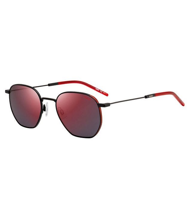 Hugo Black Red Sunglasses With Red Mirror Lenses picture 2