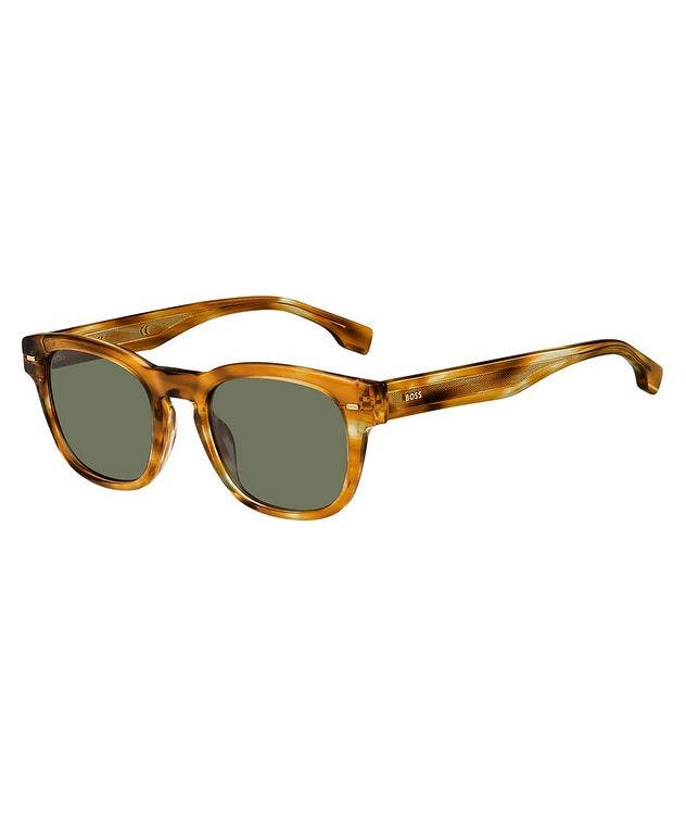 Hugo Boss Brown Sunglasses With Green Lenses picture 3
