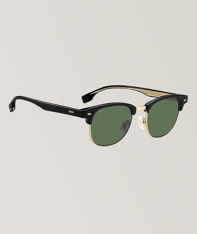 Hugo Boss Black Gold Sunglasses With Green Lenses picture 2