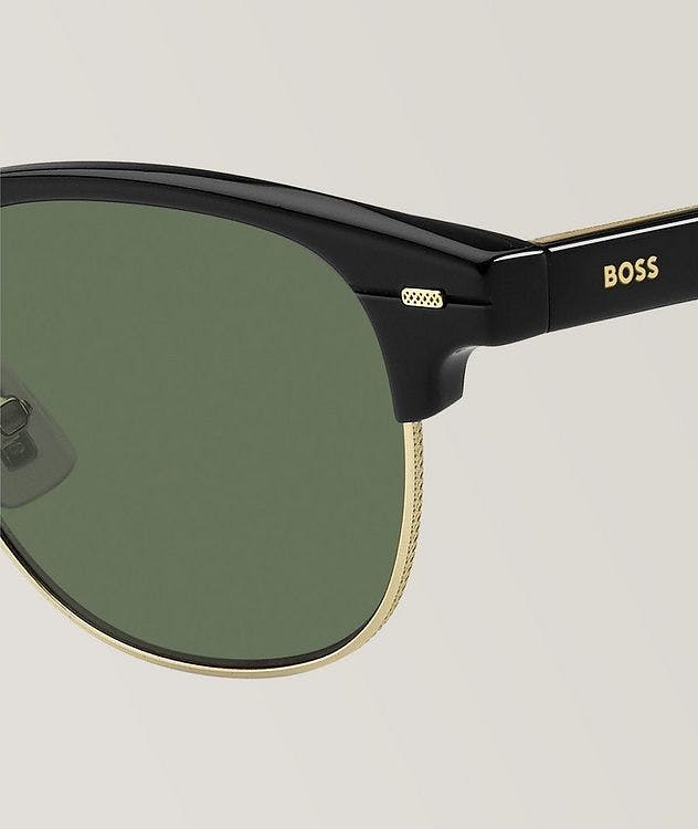 Hugo Boss Black Gold Sunglasses With Green Lenses picture 4