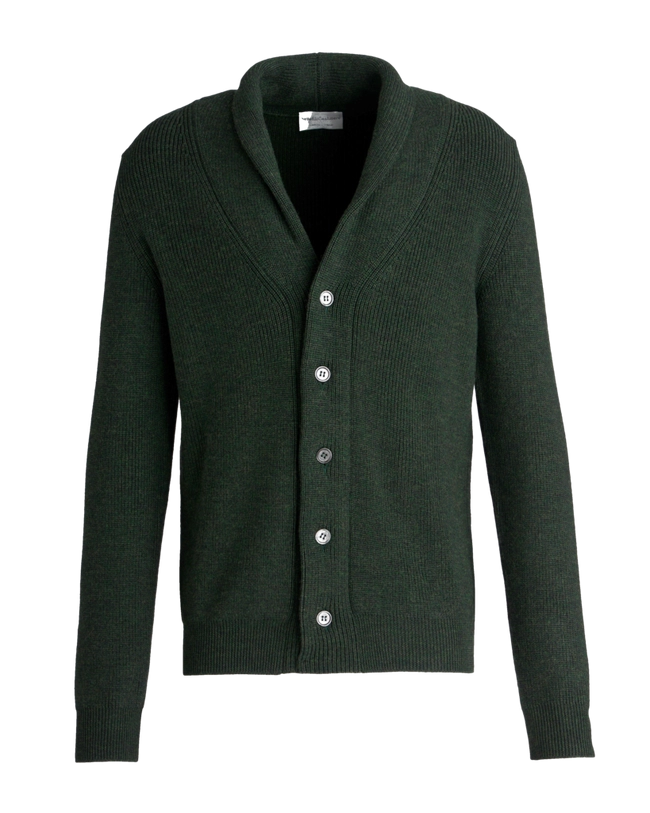 Cardigan en laine mérinos extra fine Settefili : Essentiel élégant et confortable pour superposer